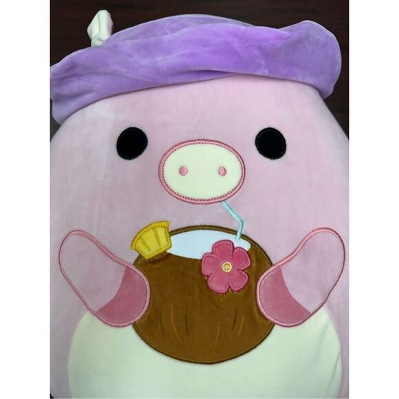 NWT Peter Pink Pig 16 Inch Squishmallows Plush - Picture 2 of 6